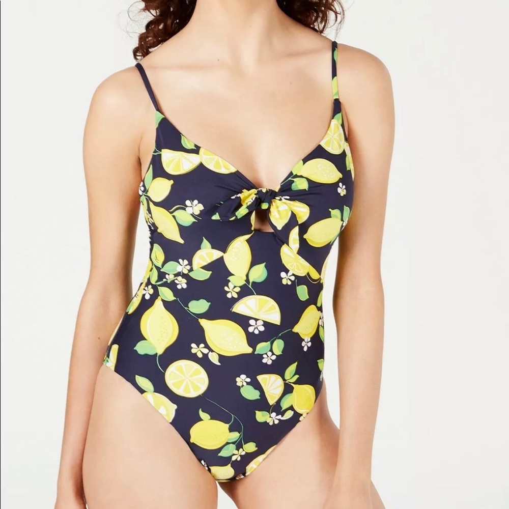 Trina turk size 12 lemon one piece NWT